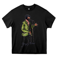 Black gregory porter jazz music Heavy Core Tee - linhVisuals