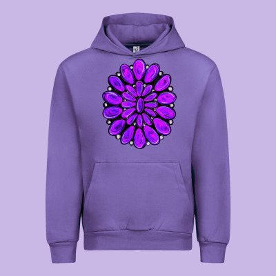 Purple Gemstone Jewelny Urban Hoodie Designed By Ranaportraitstore