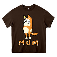 Chocolate Brown bluey mom Heavy Core Tee - linhVisuals