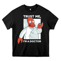 Black doctor zoidberg who Heavy Core Tee - linhVisuals