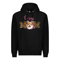 Black Corgi Mom Premium Hoodie - Jasminsmagicworld