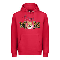 Cardinal Corgi Mom Premium Hoodie - Jasminsmagicworld