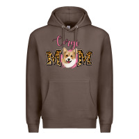 Coffee Corgi Mom Premium Hoodie - Jasminsmagicworld