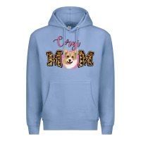Colony Blue Corgi Mom Premium Hoodie - Jasminsmagicworld