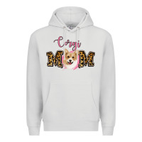 Dove Grey Corgi Mom Premium Hoodie - Jasminsmagicworld