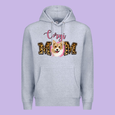 Corgi Mom Premium Hoodie Designed By Jasminsmagicworld