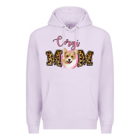 Lilac Corgi Mom Premium Hoodie - Jasminsmagicworld