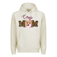 Oatmeal Heather Corgi Mom Premium Hoodie - Jasminsmagicworld