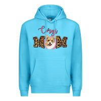 Ocean Blue Corgi Mom Premium Hoodie - Jasminsmagicworld