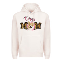 Pale Pink Corgi Mom Premium Hoodie - Jasminsmagicworld
