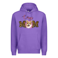 Purple Corgi Mom Premium Hoodie - Jasminsmagicworld