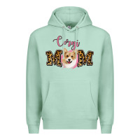Seafoam Corgi Mom Premium Hoodie - Jasminsmagicworld