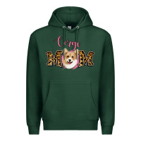 Sports Green Corgi Mom Premium Hoodie - Jasminsmagicworld
