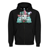 Black easter gnomes truck Zipper Hoodie - Jasminsmagicworld