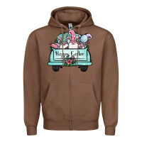 Chestnut easter gnomes truck Zipper Hoodie - Jasminsmagicworld