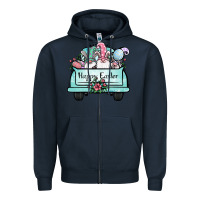 Navy easter gnomes truck Zipper Hoodie - Jasminsmagicworld