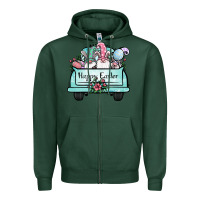 Sports Green easter gnomes truck Zipper Hoodie - Jasminsmagicworld