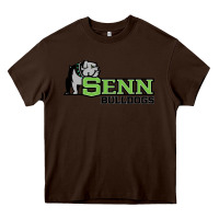 Chocolate Brown senn high school Heavy Core Tee - linhVisuals
