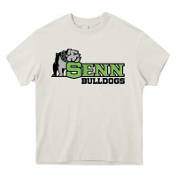 Cream senn high school Heavy Core Tee - linhVisuals