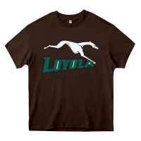 Chocolate Brown loyola (md) greyhounds Heavy Core Tee - linhVisuals