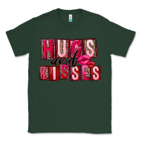Sports Green Hugs and kisses Valentine's Day Classic Tee - FaDigitalArtStudio