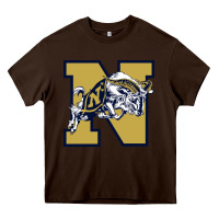 Chocolate Brown navy midshipmen Heavy Core Tee - linhVisuals