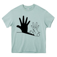 Rabbit Hand Shadow Heavy Core Tee | Teevron