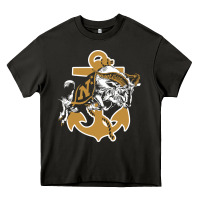 Asphalt navy midshipmen Heavy Core Tee - linhVisuals