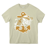 Mossy navy midshipmen Heavy Core Tee - linhVisuals