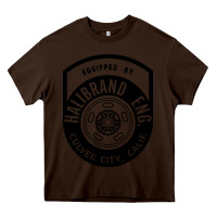 Chocolate Brown what goes up must come down Heavy Core Tee - linhVisuals