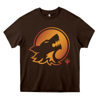 Chocolate Brown magic the gathering hunt emblem Heavy Core Tee - linhVisuals