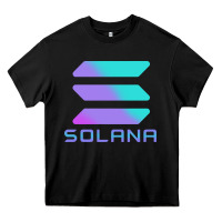 Black solana cryptocurrency solana Heavy Core Tee - linhVisuals