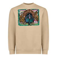 Mushroom thanksgiving turkey with background Heavyweight Sweatshirt - RanaPortraitStore