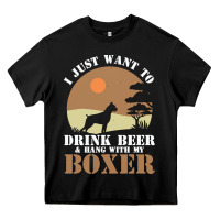 Black boxer beer dog lover t  shirt boxer beer dog lover t  shirt Heavy Core Tee - linhVisuals
