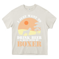 Cream boxer beer dog lover t  shirt boxer beer dog lover t  shirt Heavy Core Tee - linhVisuals