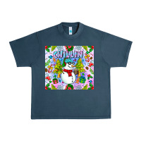 Midnight Navy Chillin Snow Urban Heavy Tee - CowhideDigitalArt
