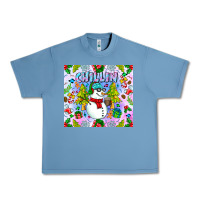 Pebble Blue Chillin Snow Urban Heavy Tee - CowhideDigitalArt