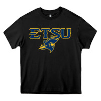 Black etsu buccaneers Heavy Core Tee - linhVisuals