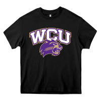 Black western carolina catamounts Heavy Core Tee - linhVisuals
