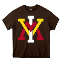Chocolate Brown vmi keydets Heavy Core Tee - linhVisuals