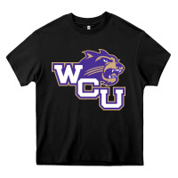 Black western carolina catamounts Heavy Core Tee - linhVisuals