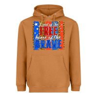 Meerkat Land of the Free 4th of July Brushstroke Heavyweight Hoodie - Jasminsmagicworld