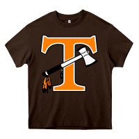 Chocolate Brown tecumseh junior senior high school Heavy Core Tee - linhVisuals