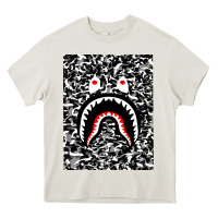 Cream Bape Shark Army Heavy Core Tee - linhVisuals