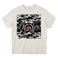 Cream Bape Shark Army Heavy Core Tee - linhVisuals