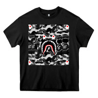 Black Bape Shark Army Heavy Core Tee - linhVisuals