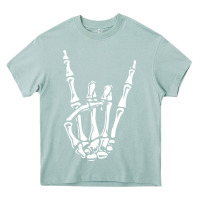 Arona rock on skeleton hand Heavy Core Tee - linhVisuals