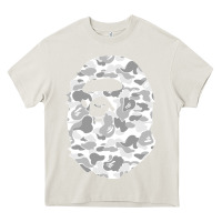 Cream Gorilla Head Shot Heavy Core Tee - linhVisuals