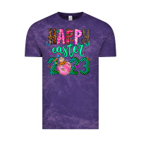 Cloud Purple Happy Easter Vintage Tee - CowhideDigitalArt