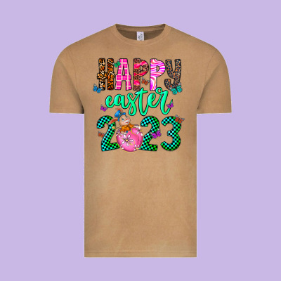 Happy Easter Vintage Tee Designed By Cowhidedigitalart